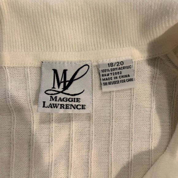 Vintage women’s Short sleeve button down sweater Size 18 / 20 - Picture 4 of 8